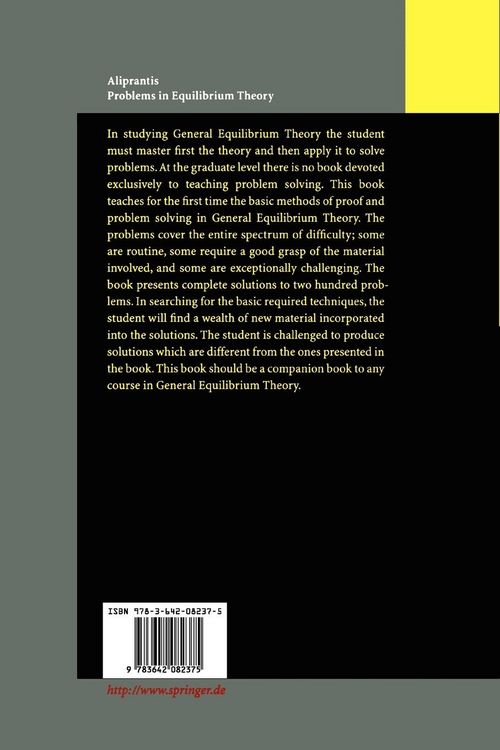 Produktbild: Problems in Equilibrium Theory