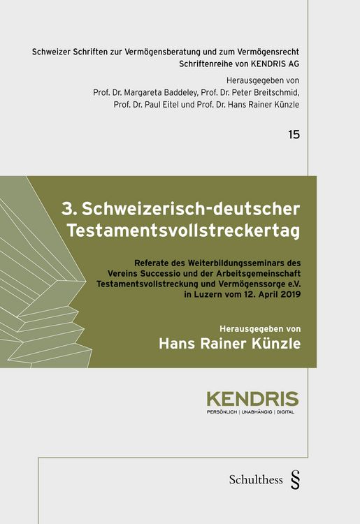 Produktbild: 3. Schweizerisch-deutscher Testamentsvollstreckertag