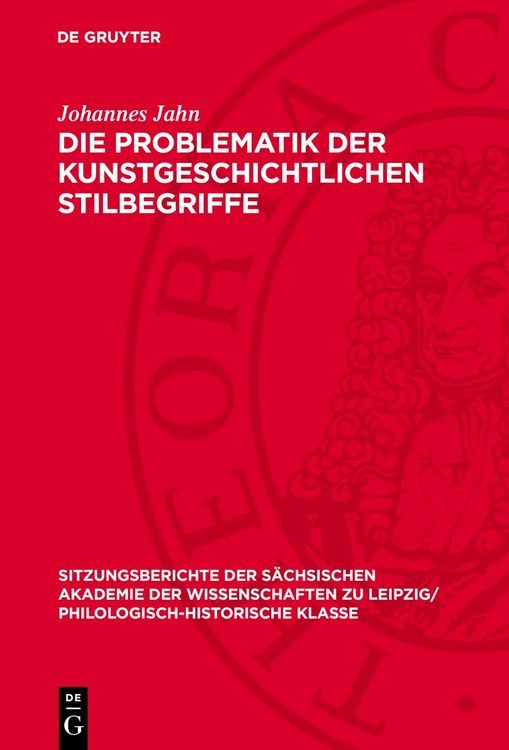 Produktbild: Die Problematik der kunstgeschichtlichen Stilbegriffe