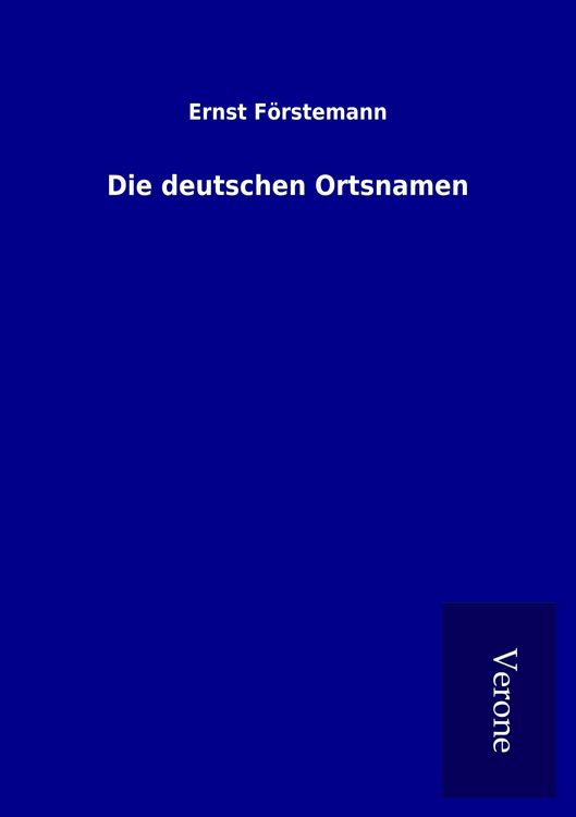 Produktbild: Die deutschen Ortsnamen