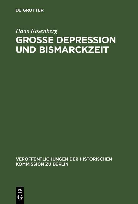Produktbild: Grosse Depression und Bismarckzeit