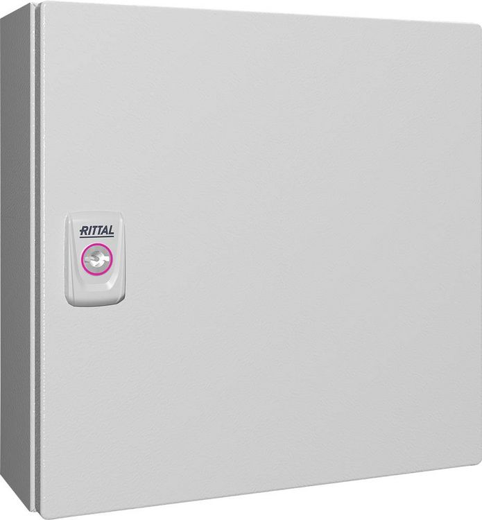 Produktbild: Rittal KX 1555.000 Installations-Geh&auml;use, Wand-Geh&auml;use 300 x 300 x 120 Stahlblech Lichtgrau (RAL 7035) 1 St.