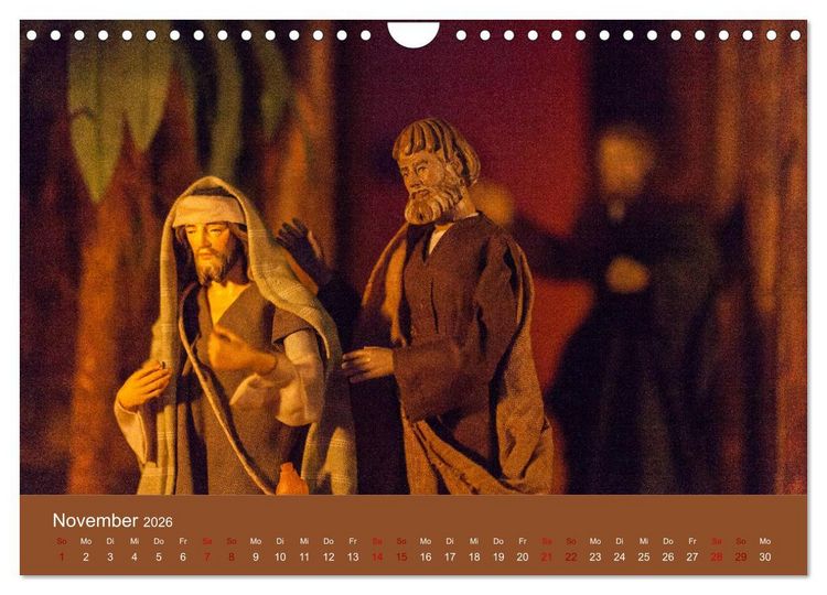 Produktbild: Passionskrippen (Wandkalender 2026 DIN A4 quer), CALVENDO Monatskalender