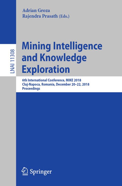 Produktbild: Mining Intelligence and Knowledge Exploration