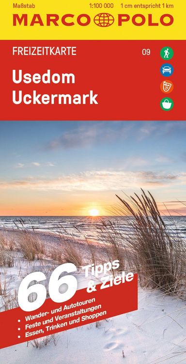 Produktbild: MARCO POLO Freizeitkarte 9 Usedom, Uckermark 1:100.000