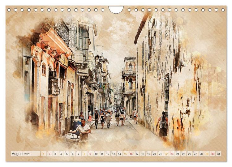 Produktbild: Cuba - Inselstaat in der Karibik (Wandkalender 2026 DIN A4 quer), CALVENDO Monatskalender