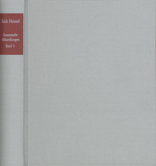 Produktbild: Erich Heintel: Gesammelte Abhandlungen / Band 3: Zur Theologie und Religionsphilosophie I