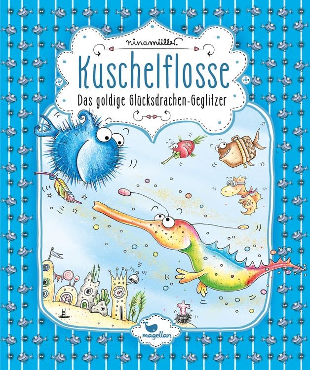 Produktbild: Kuschelflosse - Das goldige Gl&uuml;cksdrachen-Geglitzer