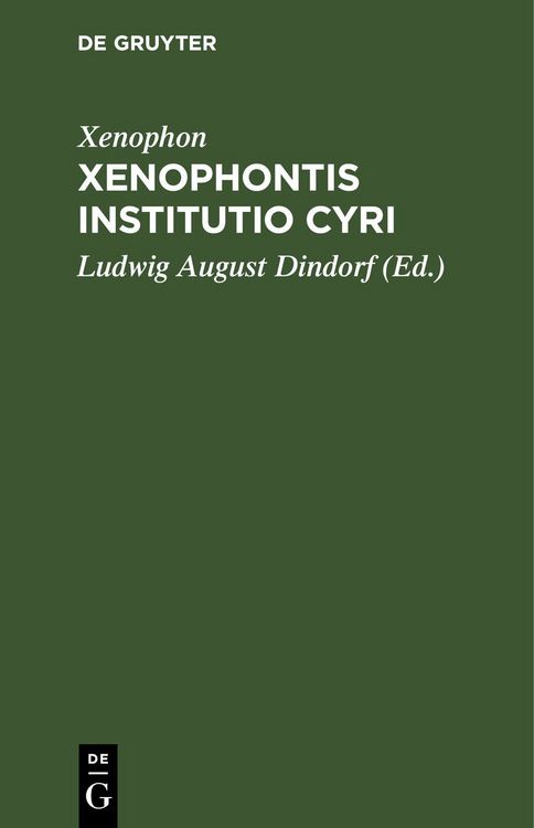 Produktbild: Xenophontis Institutio Cyri