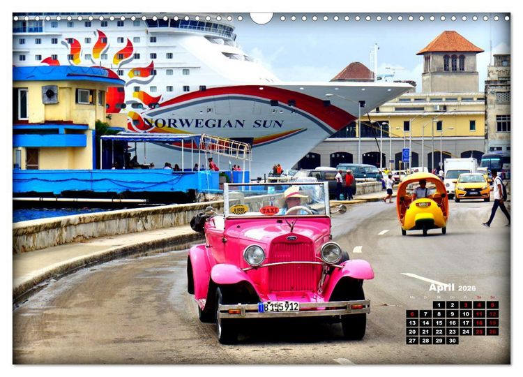 Produktbild: Pink Lady - Ford Modell A in Havanna (Wandkalender 2026 DIN A3 quer), CALVENDO Monatskalender