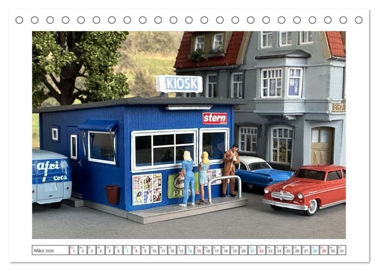 Produktbild: Wirtschaftswunder en miniature (Tischkalender 2026 DIN A5 quer), CALVENDO Monatskalender