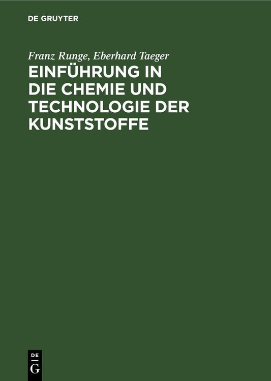 Produktbild: Einf&uuml;hrung in die Chemie und Technologie der Kunststoffe