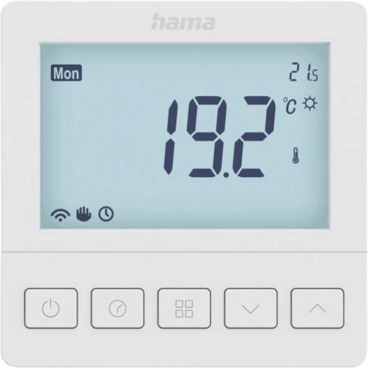 Produktbild: Hama Smartes Fu&szlig;bodenheizungs-Thermostat, Unterputz, per App/Sprache steuern Fu&szlig;bodenheizungssteuerung