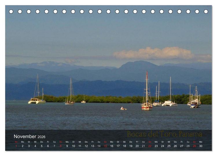 Produktbild: Von Mexiko nach Panama in 12 Monaten (Tischkalender 2026 DIN A5 quer), CALVENDO Monatskalender
