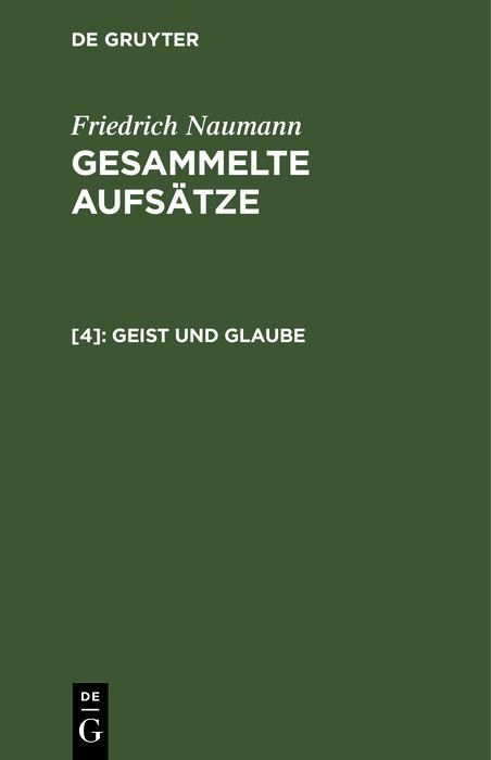 Produktbild: Geist und Glaube
