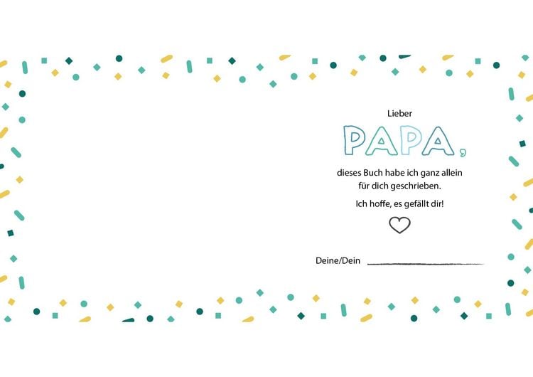 Papa Ich Habe Ein Buch Für Dich Geschrieben "Papa, ich habe ein Buch für dich geschrieben – Version für Kinder