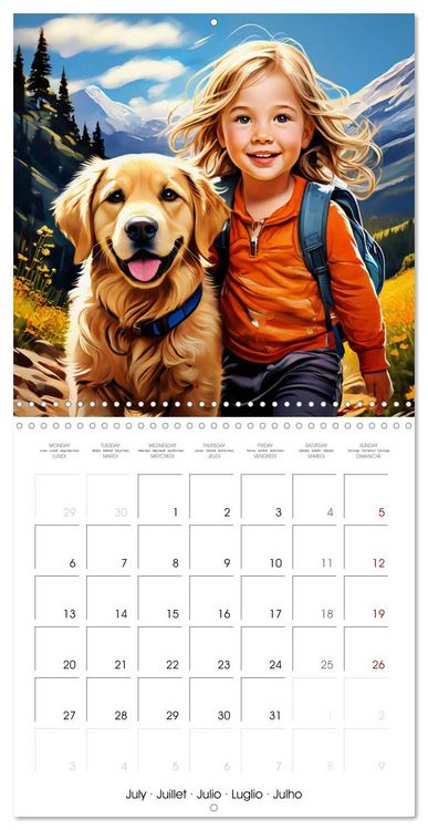 Produktbild: Children and Pets (Wall Calendar 2026 12 &times; 12 Inch) CALVENDO 12 Month Wall Calendar