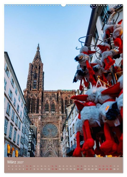 Produktbild: Zeitloses Strasbourg. Kan&auml;le, Fachwerk und els&auml;ssisches Flair (hochwertiger Premium Wandkalender 2027 DIN A2 hoch), Kunstdruck in Hochglanz