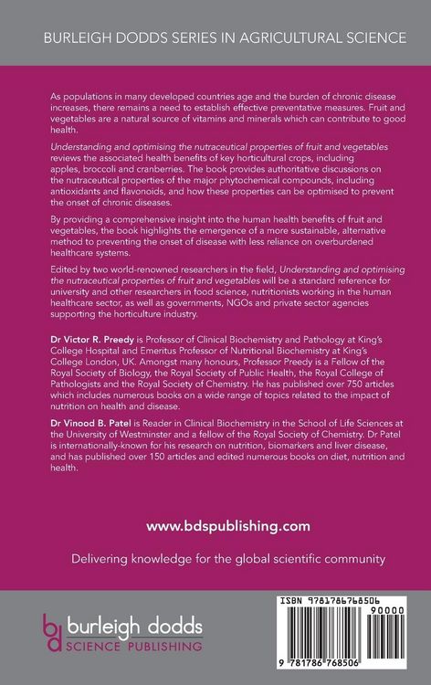 Produktbild: Understanding and optimising the nutraceutical properties of fruit and vegetables