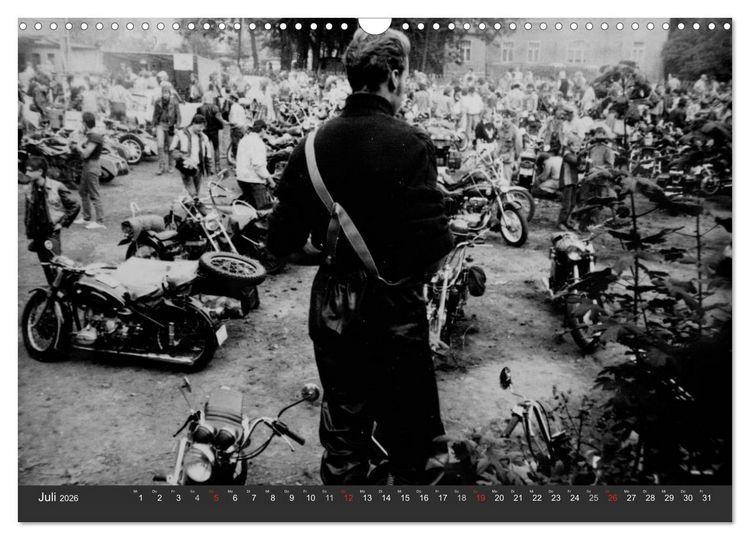 Produktbild: east Rider - Biker und Bikes aus der DDR (Wandkalender 2026 DIN A3 quer), CALVENDO Monatskalender
