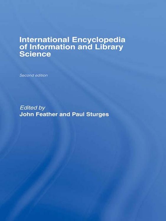Produktbild: International Encyclopedia of Information and Library Science