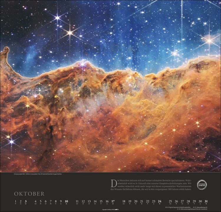 Produktbild: Stephen Hawking Kalender 2027 - Mein Universum