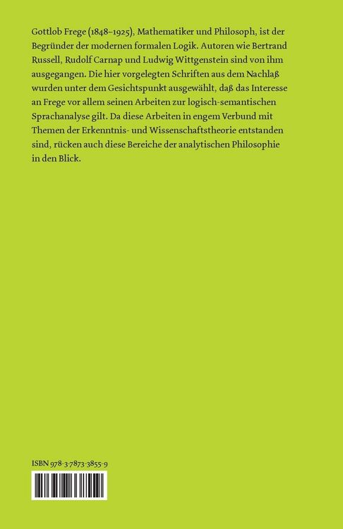 Produktbild: Schriften zur Logik und Sprachphilosophie