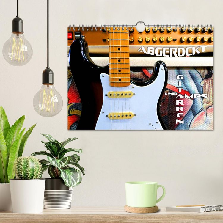 Produktbild: Gitarren und Amps - abgerockt (Wandkalender 2026 DIN A4 quer), CALVENDO Monatskalender