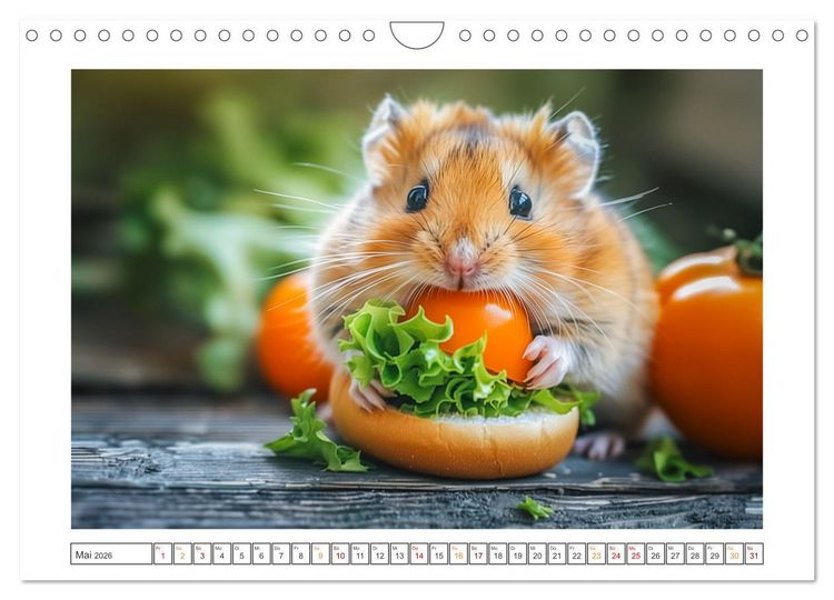 Produktbild: Lustige Hamster (Wandkalender 2026 DIN A4 quer), CALVENDO Monatskalender