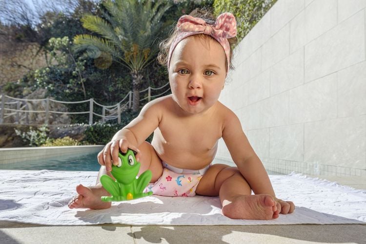 Produktbild: Freds Swim Nappy Schwimmwindel, wiederverwendbar, pink, Gr&ouml;&szlig;e 1: 4-9 kg