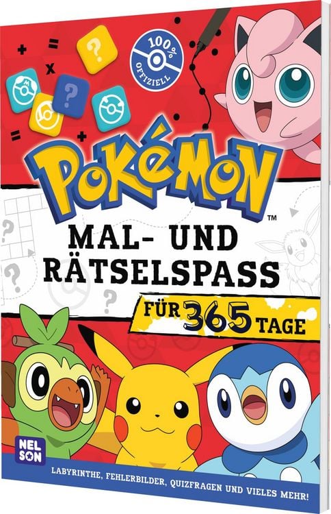 Produktbild: Pok&eacute;mon Activity-Buch: Mal- und R&auml;tselspa&szlig; f&uuml;r 365 Tage
