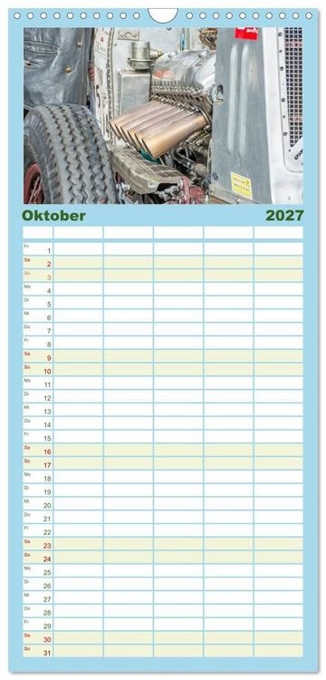 Produktbild: Familienplaner 2027 - Faszination Jochpassrennen mit 5 Spalten (Wandkalender, 21 x 45 cm) CALVENDO
