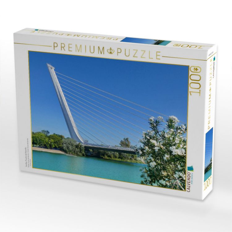 Produktbild: CALVENDO Puzzle Sevillia, Puente del Alamillo | 1000 Teile Lege-Gr&ouml;&szlig;e 64x48cm Foto-Puzzle f&uuml;r gl&uuml;ckliche Stunden