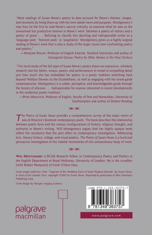 Produktbild: The Poetry of Susan Howe