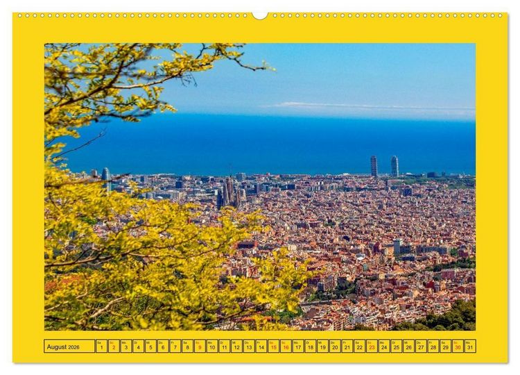 Produktbild: Ein Herz f&uuml;r Barcelona (Wandkalender 2026 DIN A2 quer), CALVENDO Monatskalender