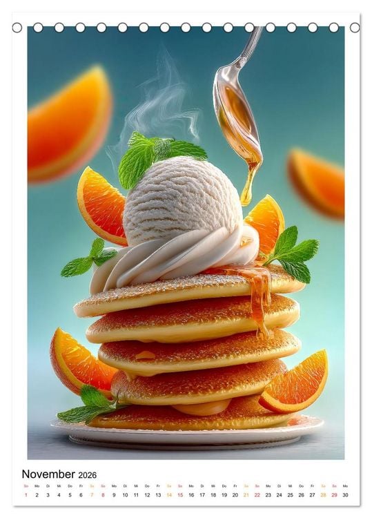 Produktbild: Lecker Eis (Tischkalender 2026 DIN A5 hoch), CALVENDO Monatskalender
