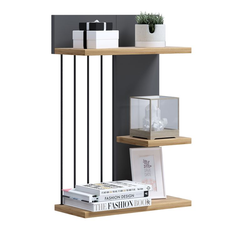Produktbild: Holz Wandregal H&auml;ngeregal Regal Dolira M