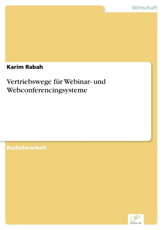 Produktbild: Vertriebswege f&uuml;r Webinar- und Webconferencingsysteme