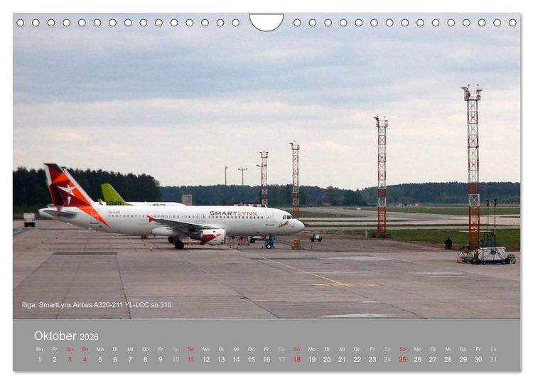 Produktbild: Flugzeuge im Auge der Kamera (Wandkalender 2026 DIN A4 quer), CALVENDO Monatskalender