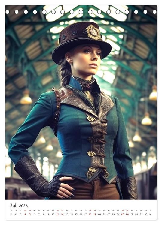 Produktbild: Voll unter Dampf: Steampunker (Tischkalender 2026 DIN A5 hoch), CALVENDO Monatskalender