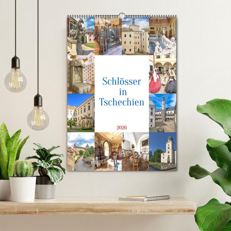 Produktbild: Sch&ouml;sser in Tschechien (Wandkalender 2026 DIN A2 hoch), CALVENDO Monatskalender