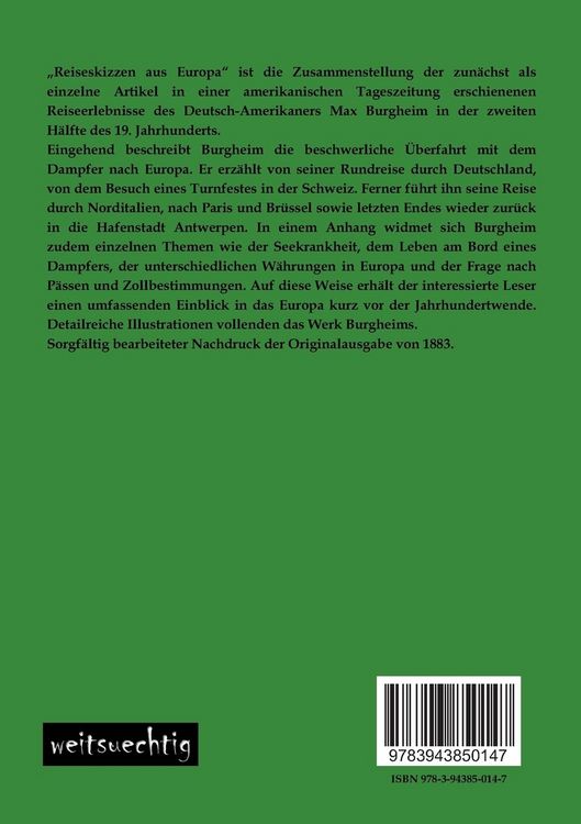 Produktbild: Reiseskizzen aus Europa