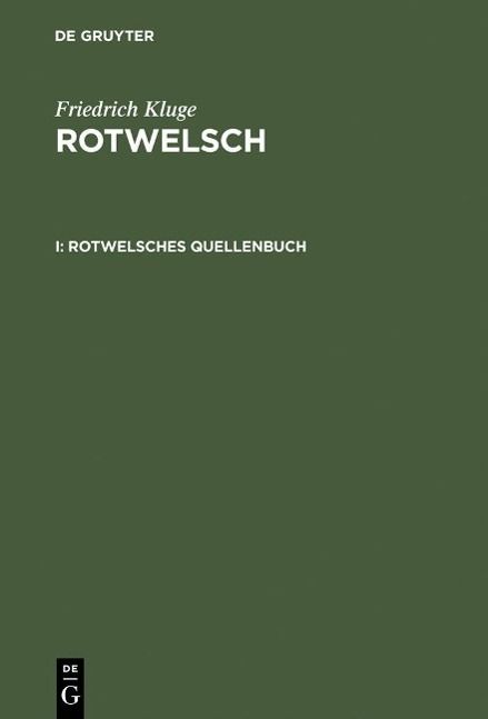Produktbild: Rotwelsches Quellenbuch