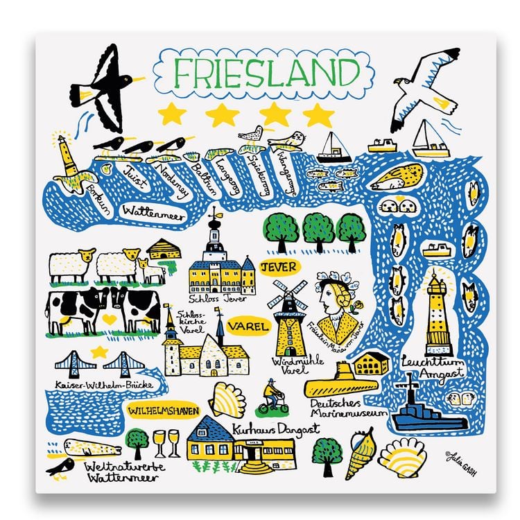 Produktbild: Kühlschrankmagnet "Friesland"
