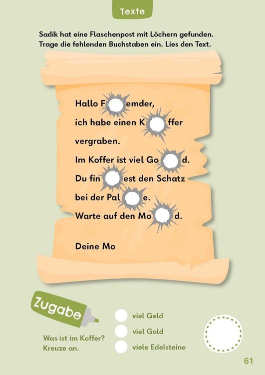 Produktbild: Leser&auml;tsel f&uuml;r mutige Kinder - Auf Schatzsuche - Ab 6 Jahren