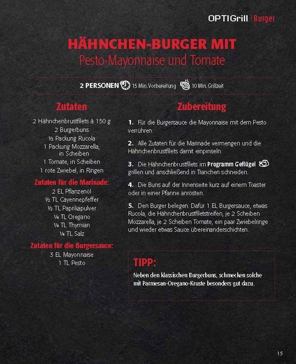 Produktbild: OPTImal Grillen - OPTIgrill Kochbuch Rezeptbuch