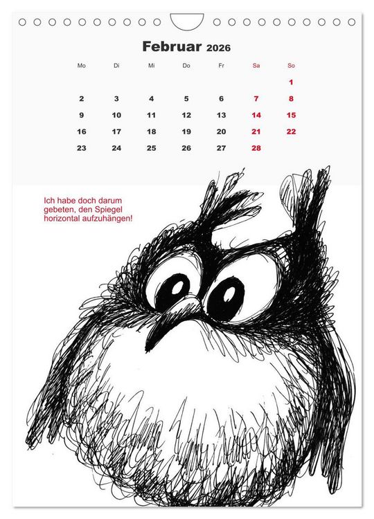 Produktbild: Vor dem Spiegel 2026 (Wandkalender 2026 DIN A4 hoch), CALVENDO Monatskalender
