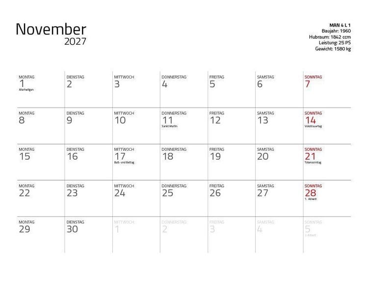 Produktbild: Traktor Klassiker 2027 &ndash; Eintragkalender