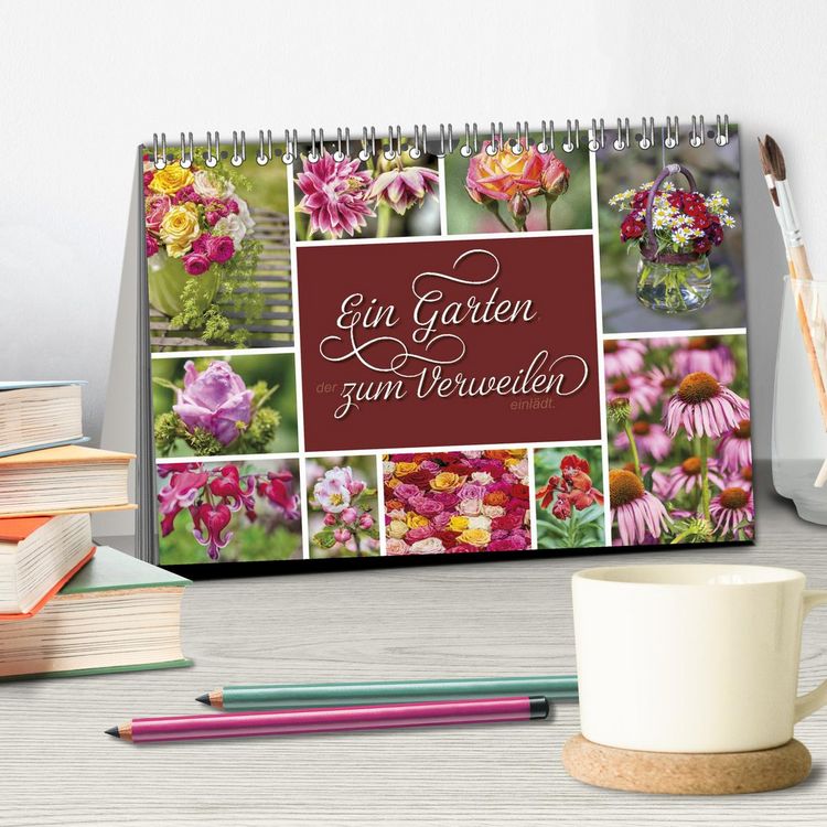 Produktbild: Ein Garten, der zum Verweilen einl&auml;dt (Tischkalender 2026 DIN A5 quer), CALVENDO Monatskalender
