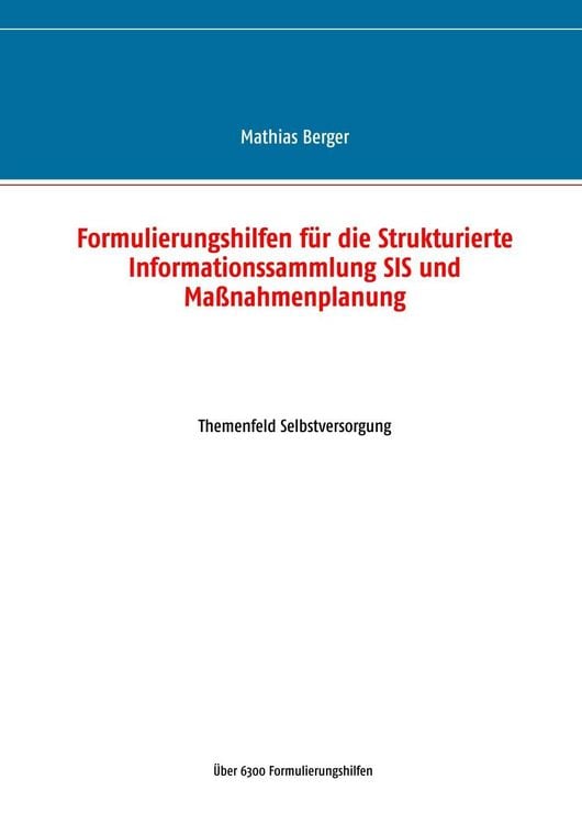 Produktbild: Formulierungshilfen f&uuml;r die Strukturierte Informationssammlung SIS und Ma&szlig;nahmenplanung